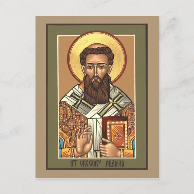 Saint Gregory Palamas Prayer Card (Front)