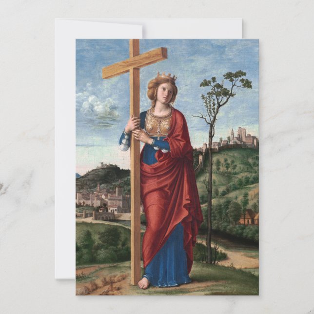 Saint Helena by Cima da Conegliano Holiday Card (Front)