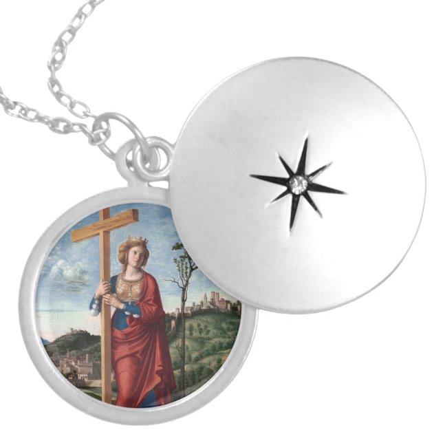 Saint Helena by Cima da Conegliano Locket Necklace (Front)