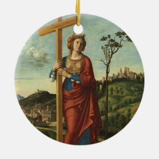 Saint Helena - Cima da Conegliano Ceramic Ornament (Back)