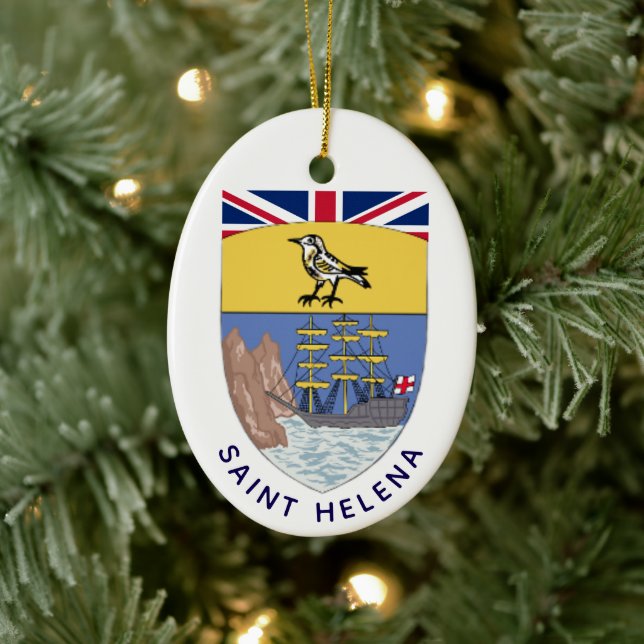 Saint Helena coat of arms Ceramic Ornament (Tree)