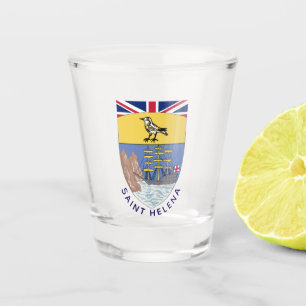 Saint Helena coat of arms Shot Glass