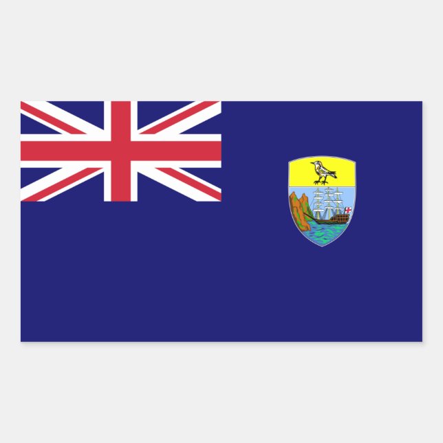 Saint Helena Flag. Britain, British Overseas Rectangular Sticker (Front)