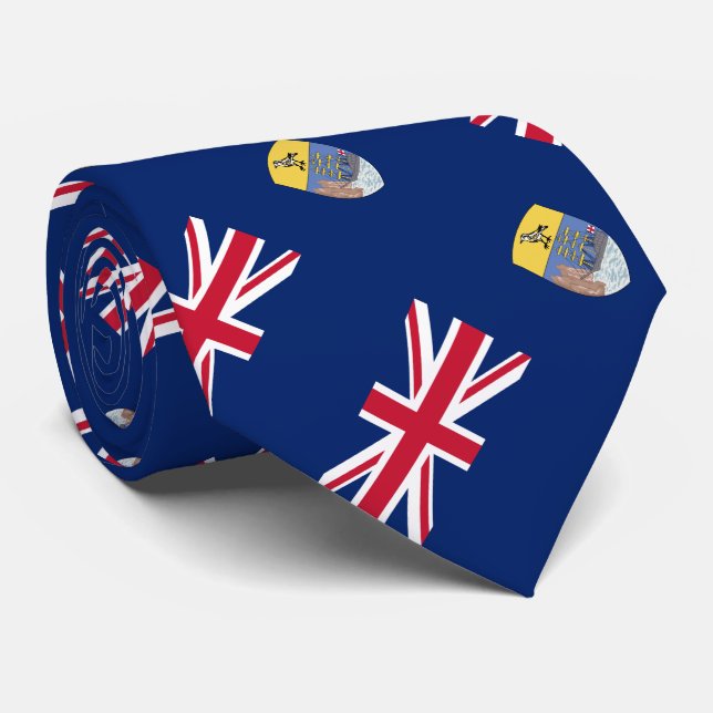 Saint Helena Flag Neck Tie (Rolled)