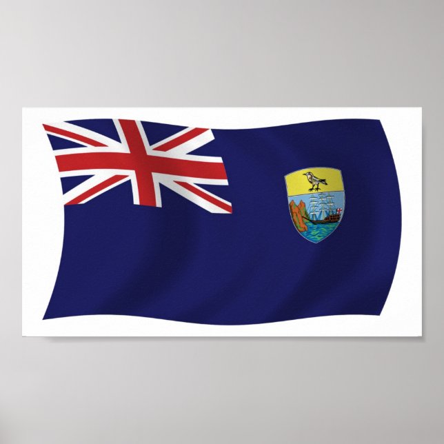 Saint Helena Flag Poster Print (Front)