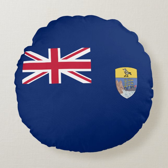 Saint Helena Flag Round Pillow (Front)