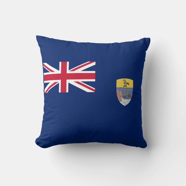 Saint Helena Flag Throw Pillow (Front)