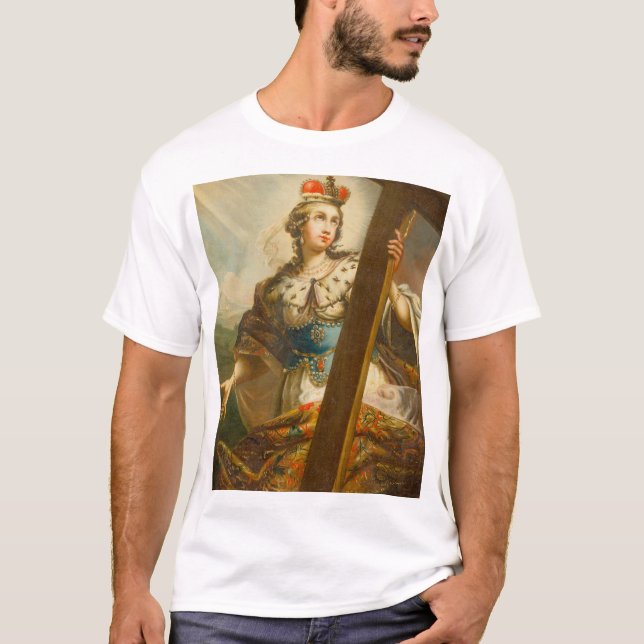 Saint Helena of Constantinople with cross T-Shirt (Front)