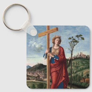 Saint Helena with the True Cross Sacred Art Keychain