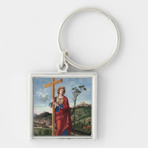 Saint Helena with the True Cross Sacred Art Keychain
