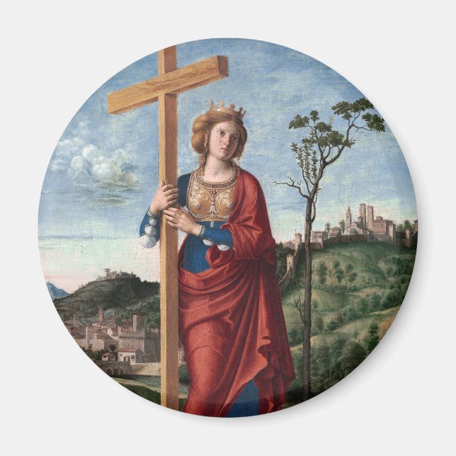 Saint Helena with the True Cross Sacred Art Magnet (Front)