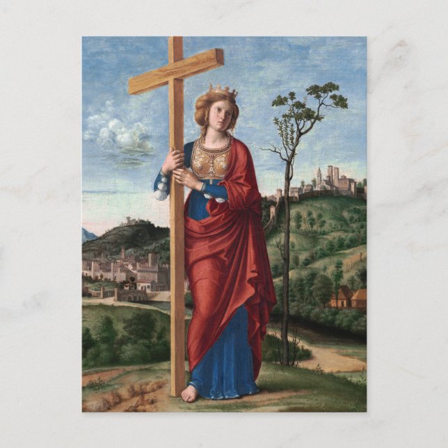 Saint Helena with the True Cross Sacred Art Postcard (Front)