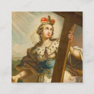 Saint Helena with the True Cross Sacred Art Square Business Card