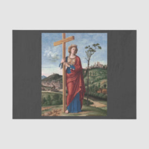 Saint Helena with the True Cross Sacred Art Tissue Paper