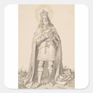Saint Henry II the Holy Roman Emperor Square Sticker