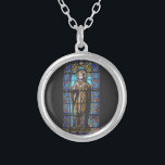 Saint Hilary of Poitiers Silver Plated Necklace<br><div class="desc">Saint Hilary of Poitiers  was Bishop of Poitiers and a Doctor of the Church. His name comes from the Latin word for happy or cheerful.</div>
