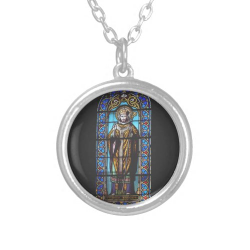 Saint Hilary of Poitiers Silver Plated Necklace