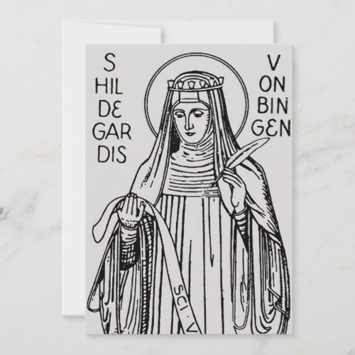 Saint Hildegard of Bingen Benedictine abbess Invitation