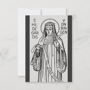 Saint Hildegard of Bingen Benedictine abbess Thank You Card