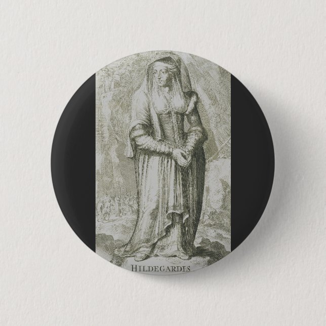 Saint Hildegard of Bingen Button (Front)