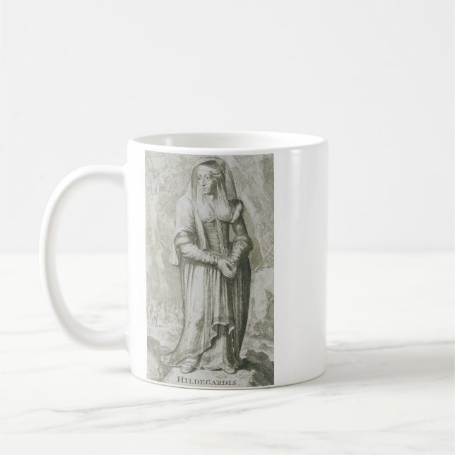 Saint Hildegard of Bingen Coffee Mug (Left)