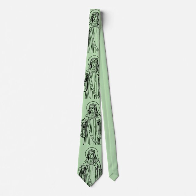 Saint Hildegard of Bingen Doctor of the Church Neck Tie (Front)