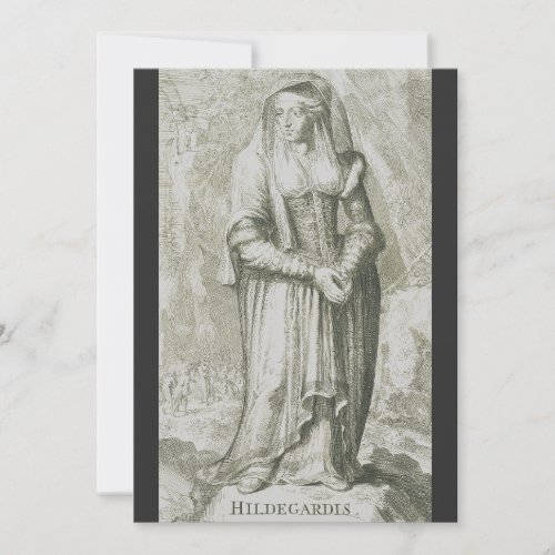 Saint Hildegard of Bingen Holiday Card
