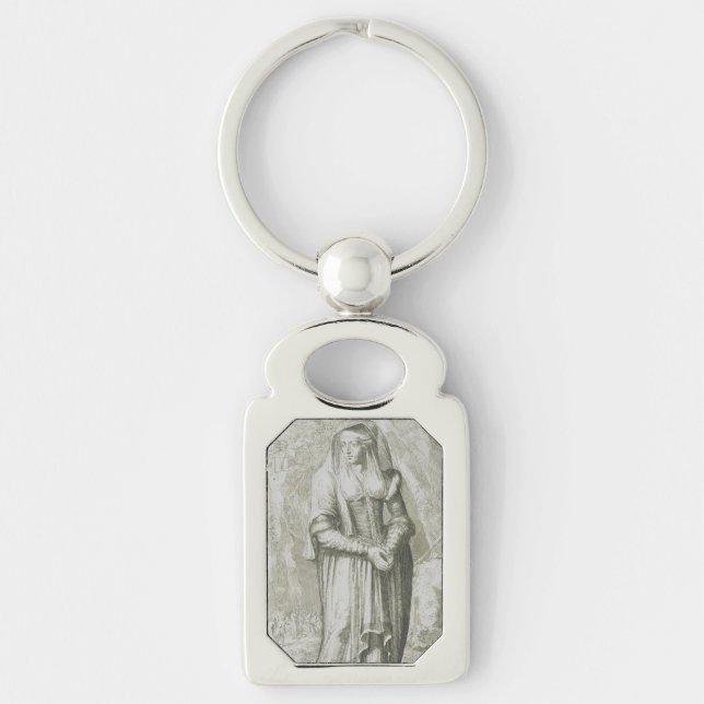 Saint Hildegard of Bingen Keychain (Front)