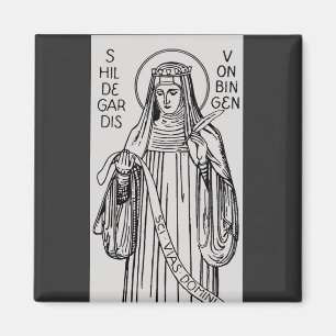 Saint Hildegard of Bingen Medieval Mystic Magnet