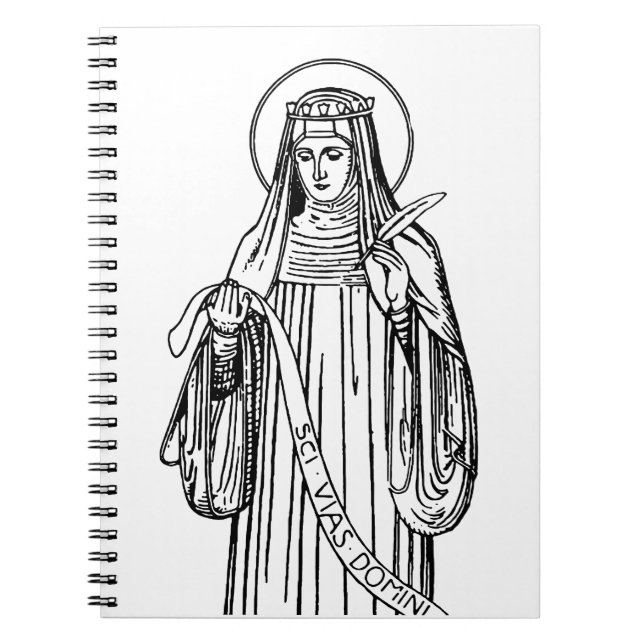 Saint Hildegard of Bingen Medieval Mystic Notebook (Front)