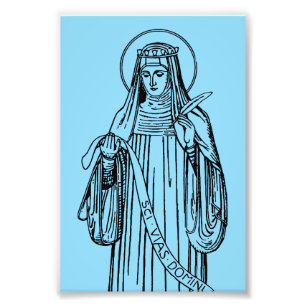 Saint Hildegard of Bingen Medieval Mystic Photo Print