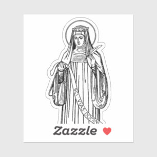 Saint Hildegard of Bingen Medieval Mystic Sticker