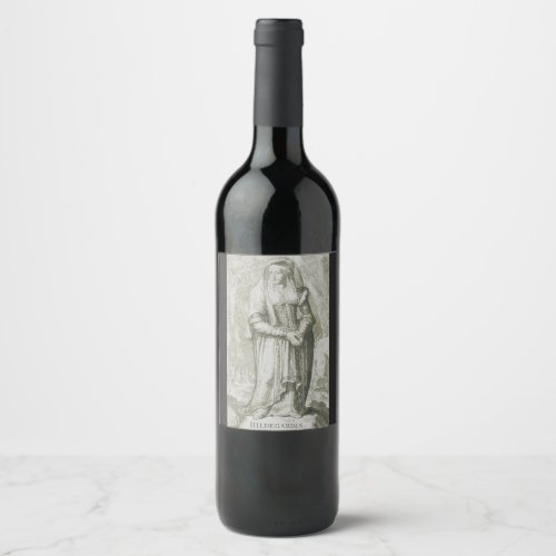 Saint Hildegard of Bingen Wine Label