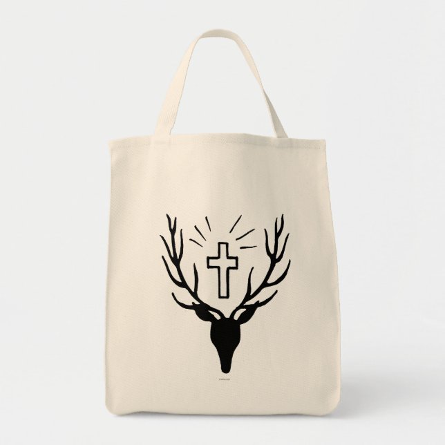 Saint Hubert's Stag Tote Bag (Front)