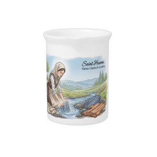 Saint Hunna- Patron Saint of Laundry  Beverage Pitcher