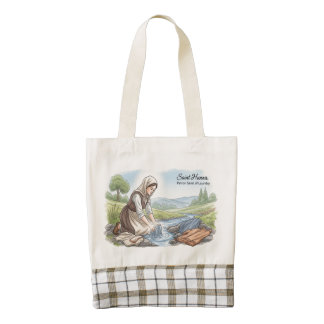 Saint Hunna- Patron Saint of Laundry  Zazzle HEART Tote Bag