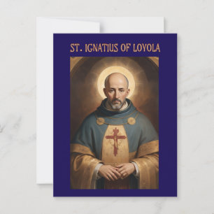 Saint Ignatius of Loyola Roman Catholic Postcard