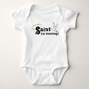 Saint In Training Baby Bodysuit