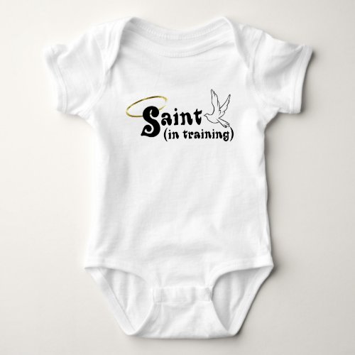 Saint In Training Baby Bodysuit