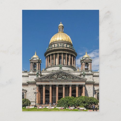 Saint Isaacs Cathedral in Saint Petersburg Russia Postcard