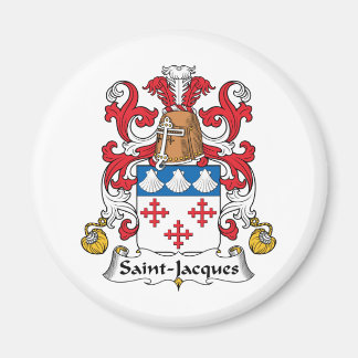 Saint-Jacques Family Crest Magnet