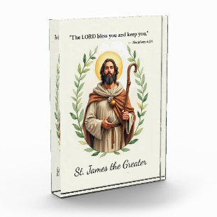 Saint James the Greater God's Peace and Blessings Acrylic Award