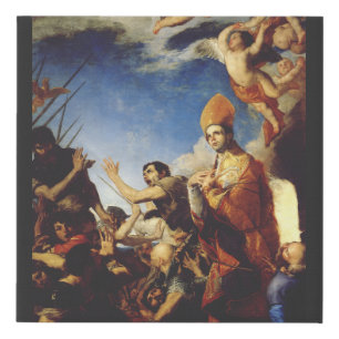 Saint Januarius Bishop of Benevento  Faux Canvas Print
