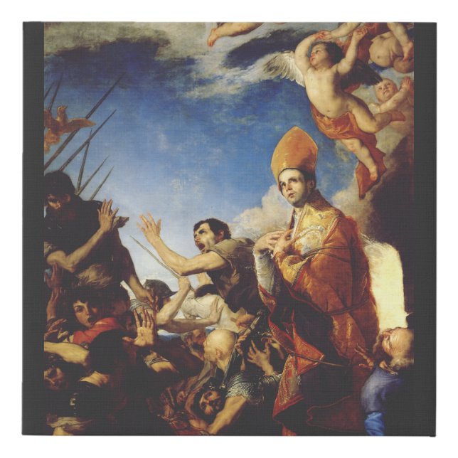 Saint Januarius Bishop of Benevento  Faux Canvas Print (Front)
