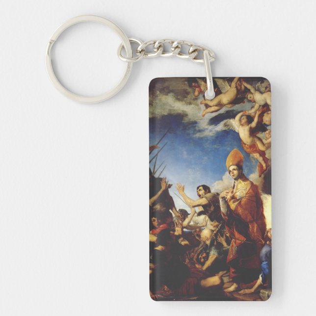 Saint Januarius Bishop of Benevento  Keychain (Front)