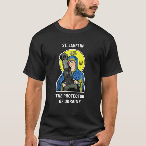 Saint Javelin Protector Of Ukraine Support Vintage T_Shirt