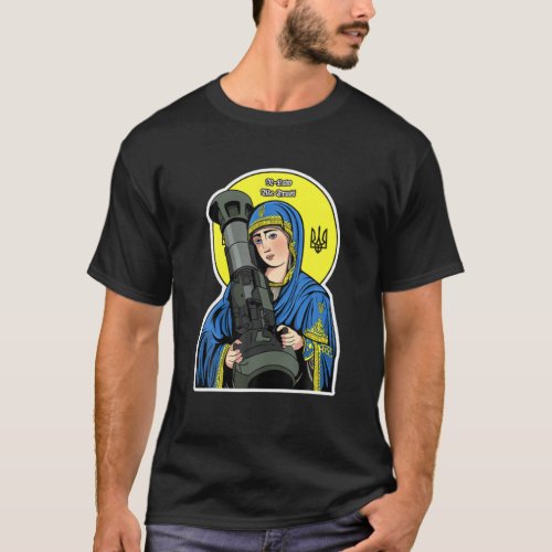 Saint Javelin Saint NLA I Stand With Ukraine Ukrai T_Shirt