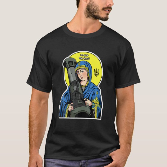 Saint Javelin Saint NLA I Stand With Ukraine Ukrai T-Shirt (Front)