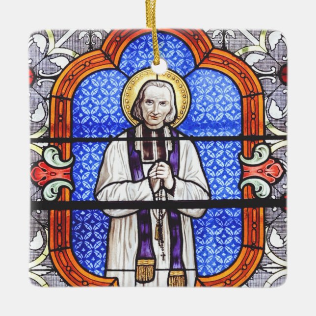 Saint Jean Baptiste Marie Vianney  Ceramic Ornament (Front)