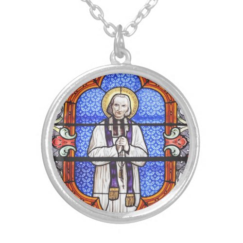Saint Jean Baptiste Marie Vianney  Silver Plated Necklace